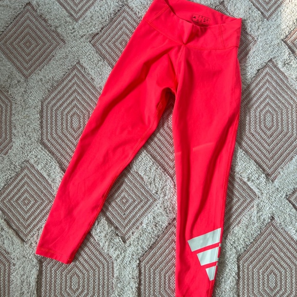 Adidas Aeroready Neon Capri Leggings - Picture 5 of 9